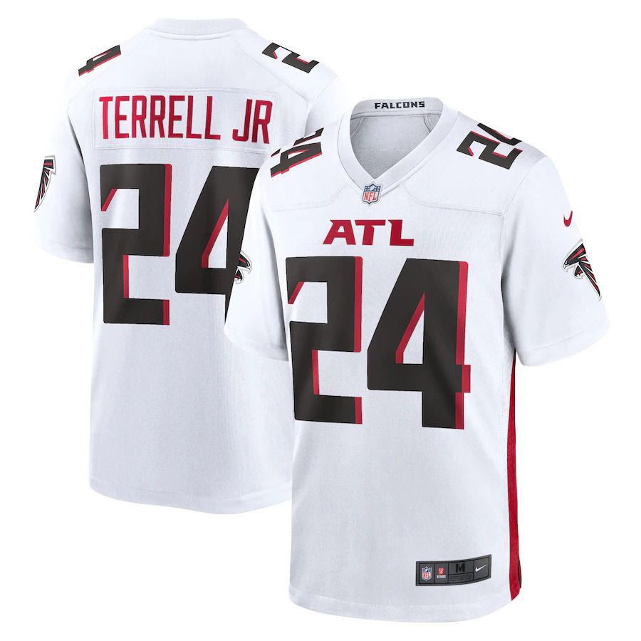Men Atlanta Falcons #24 Terrell Jr Nike White Player Game NFL Jersey